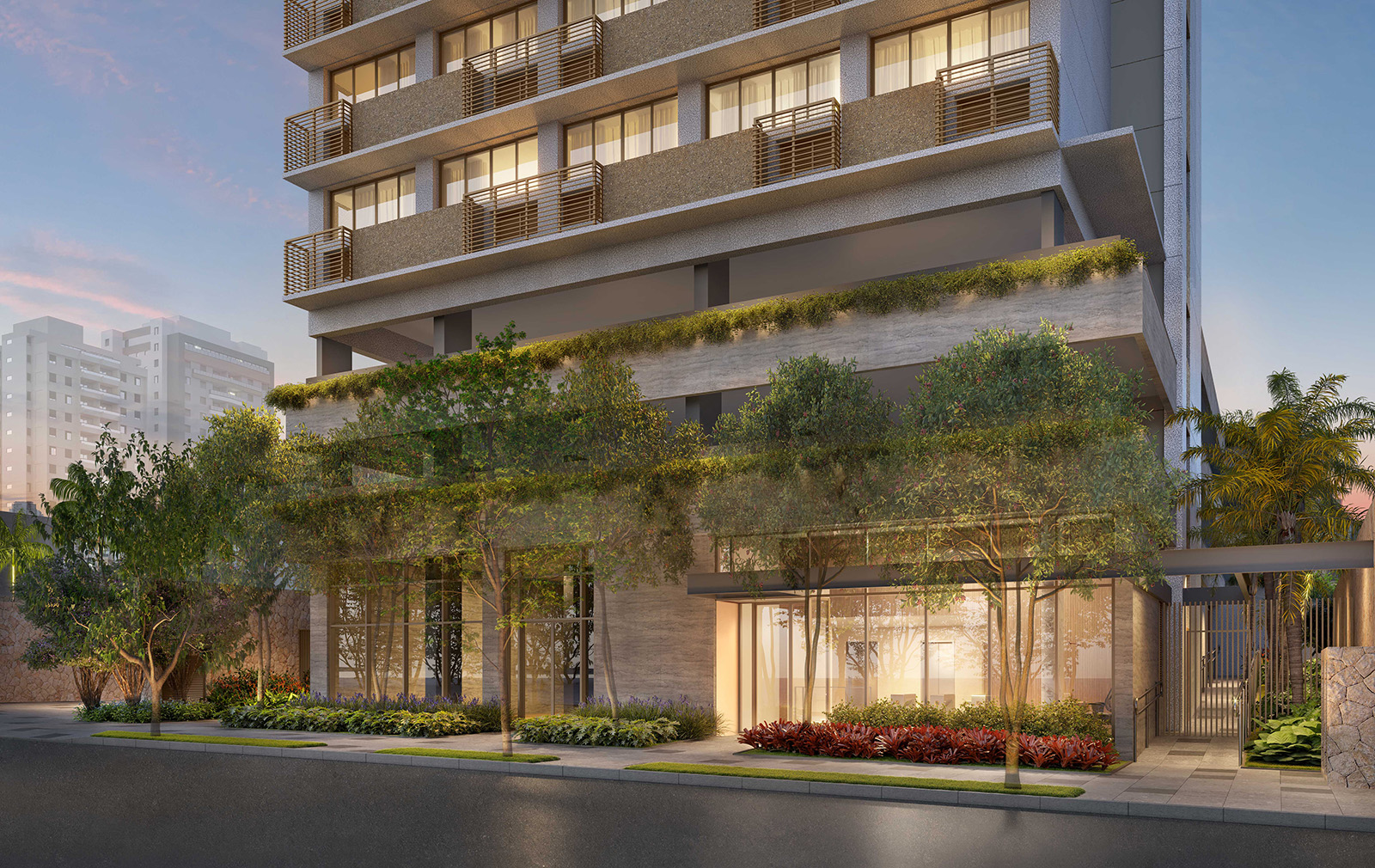 Acesso residencial de Bem Moema Studios & Offices